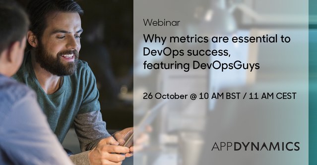 KBurdak's tweet image. Accurately measure the success of your DevOps initiatives - Join AppDynamics and DevOpsGuys for this new webinar bit.ly/2xBraXA