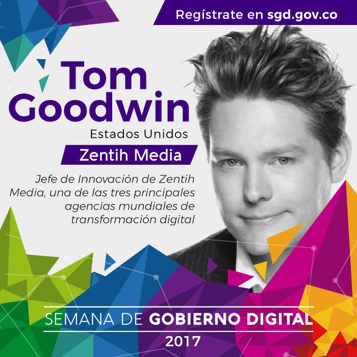 linamariatabord's tweet photo. Experto ​en ​nuevas ​tecnologías, ​comportamientos ​y ​plataformas
@tomfgoodwin, ​estará ​en ​la ​#SemanaGOBDigital https://t.co/NtqmP8NYjE https://t.co/7gsJlHP3YN