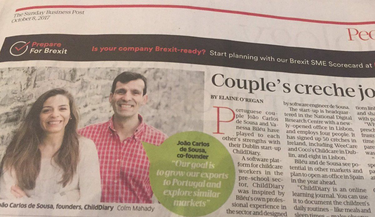 ChildDiaryNet's tweet photo. Have you seen us on the latest Sunday Business Post? 
@sundaybusiness @EI_HPSU @ChildDiaryNet @NDRC_hq https://t.co/08tKUxjP57