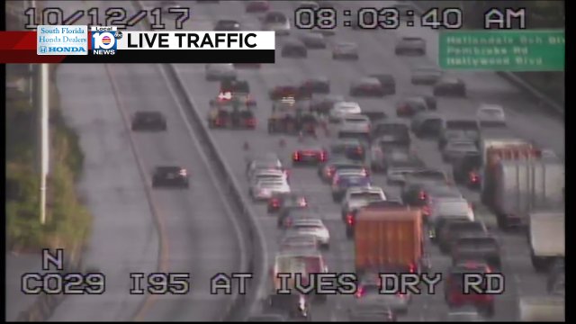 CRASH: I-95 NB & Ives Dairy Rd. Two lanes are blocked; expect heavy delays. #TRAFFIC https://t.co/LGY4pGS1cE