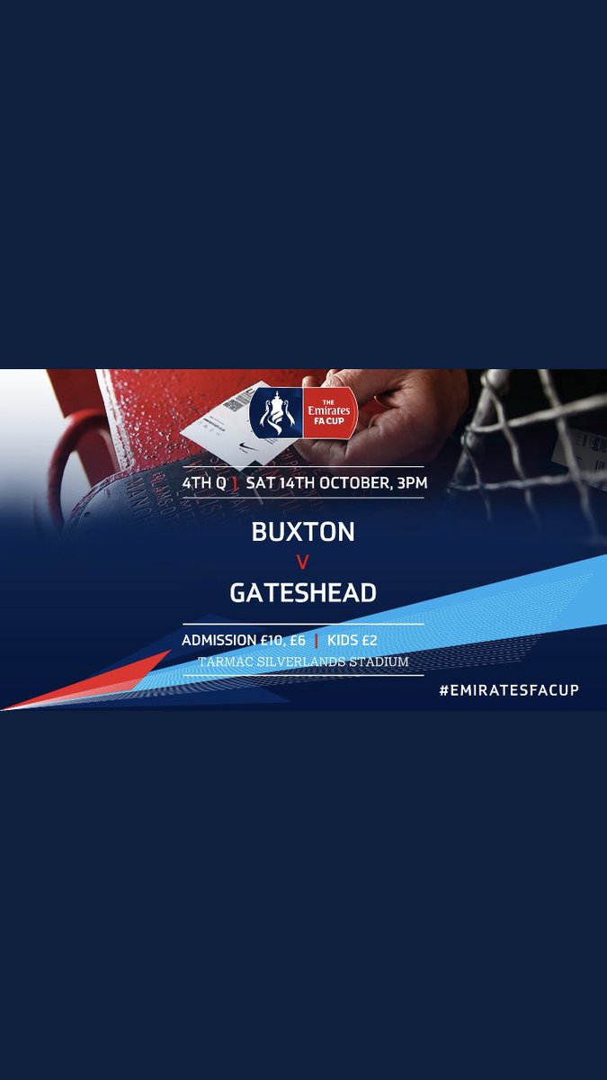 Buxton_FC's tweet photo. 2 days to go! Spread the word!  @EmiratesFACup #EmiratesFACup #UpTheBucks #Buxton https://t.co/MIP9qRw8f1
