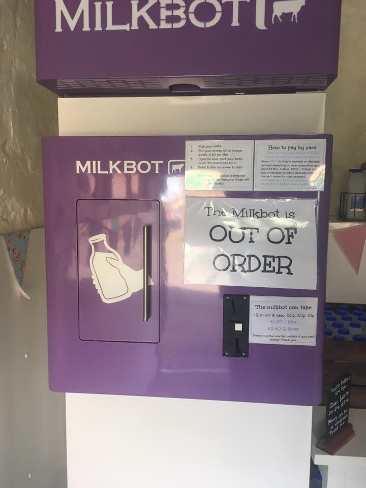 applebysfarm's tweet photo. Just a little technical hitch. Back in action very soon. Watch here for updates #applebysfarm #rawmilk #thursday https://t.co/rqDPpe68Yb