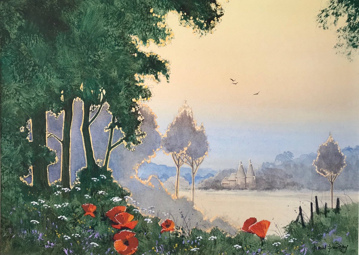 Towards the Sun. Available on Etsy at PaulPurdayPaintings.  #watercolorpainting #watercolorlandscape #landscapepainting #etsyshop