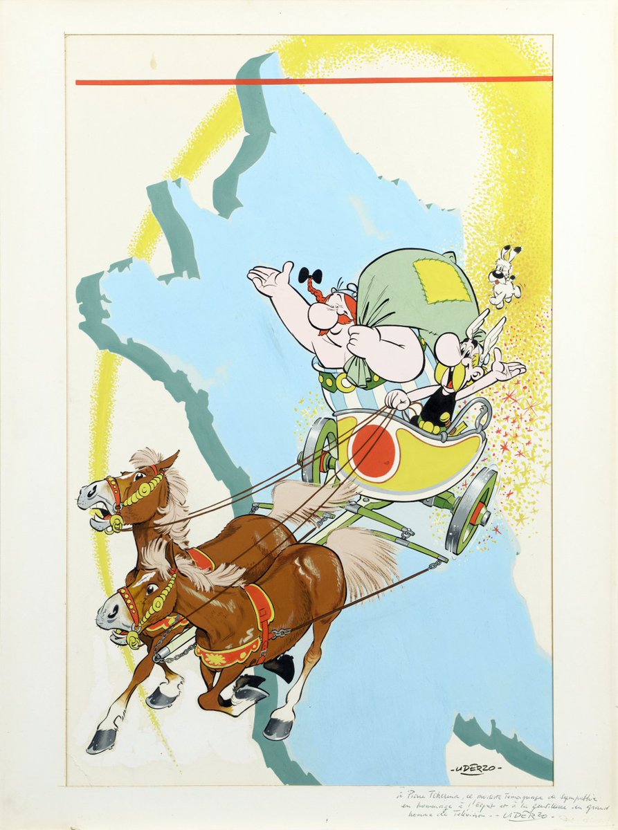 collectionnix's tweet photo. Dernier jour d'#exposition de la vente de la #Collection Pierre #Tchernia à @drouot pour admirer #Astérix dessiné par #AUderzo https://t.co/hqKv8s45T4