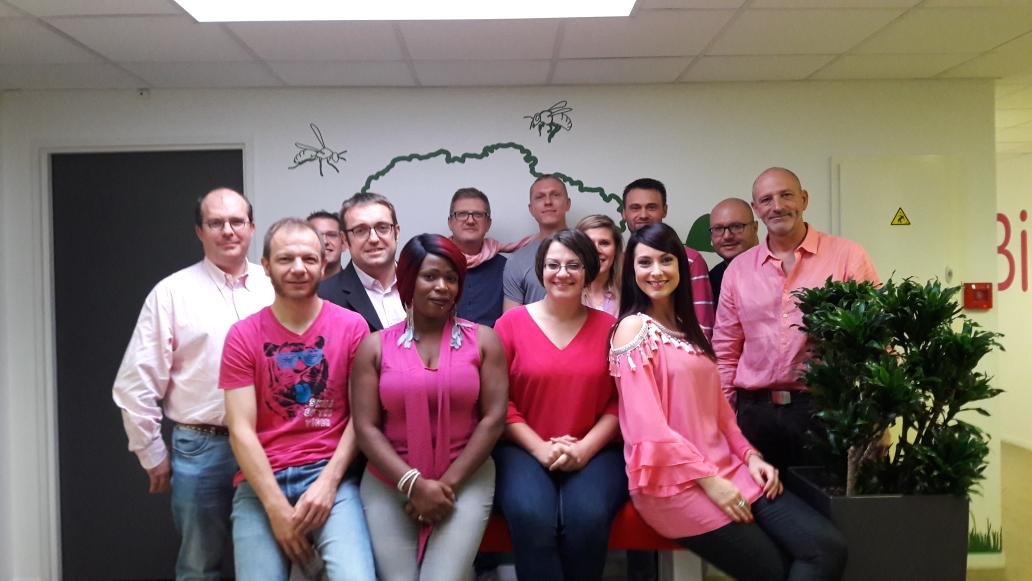 L'ingénierie Mont Saint Aignan aux couleurs #OctobreRose "