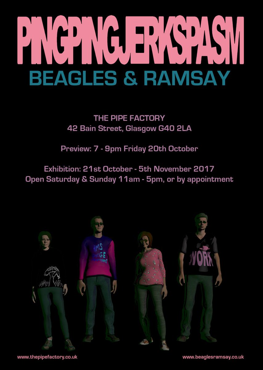 PINGPINGJERKSPASM Beagles &amp; Ramsay @thepipefactory1