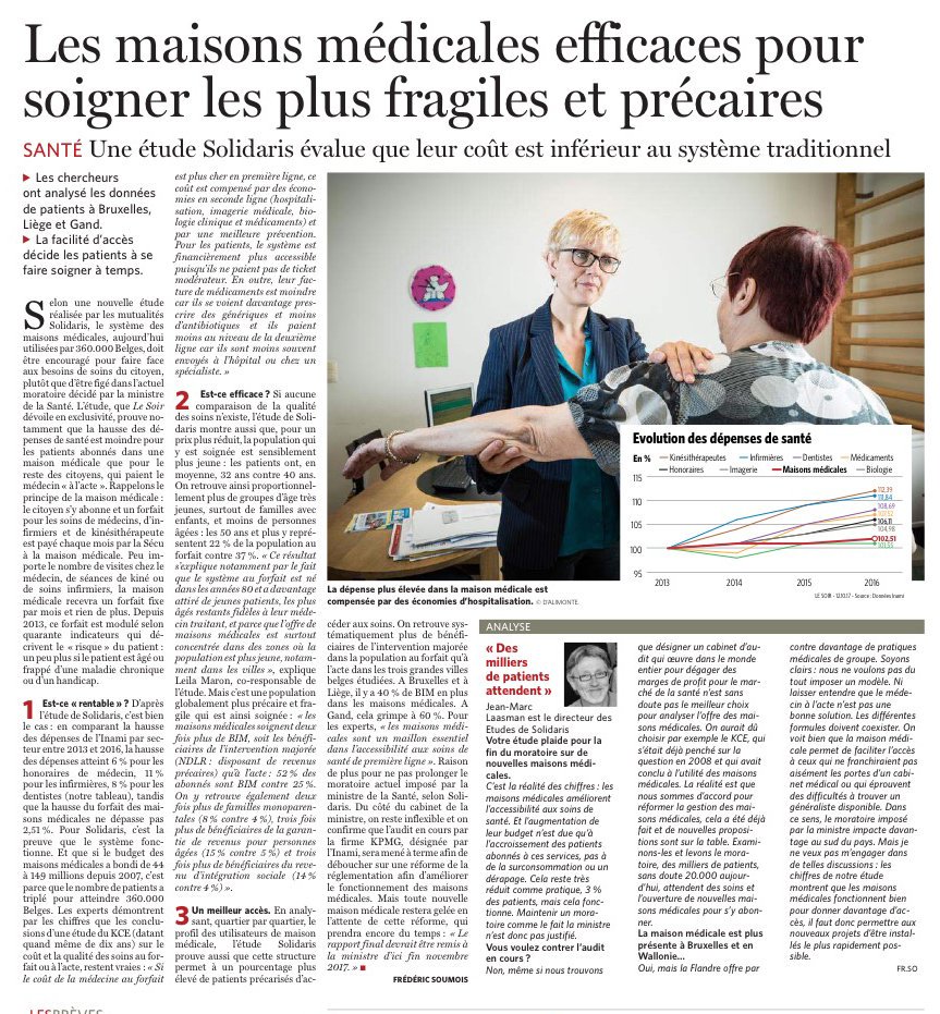 Sofie Merckx On Twitter Maisons Medicales Une Alternative