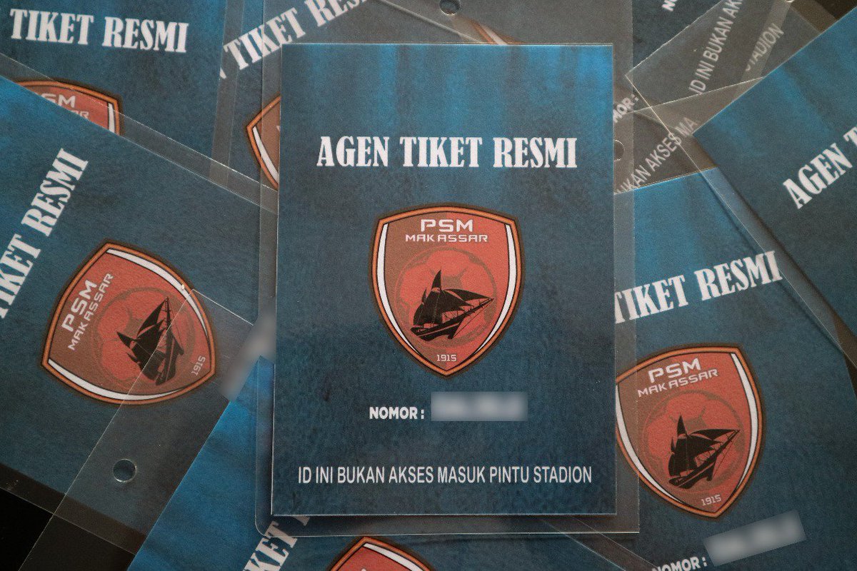 PSM_Makassar's tweet photo. Untuk penonton dan suporter beli tiket di agent yang telah ditunjuk oleh Panpel PSM. Agen tiket menggunakan ID Card Khusus dari Panpel PSM. https://t.co/5fUIGebJWE
