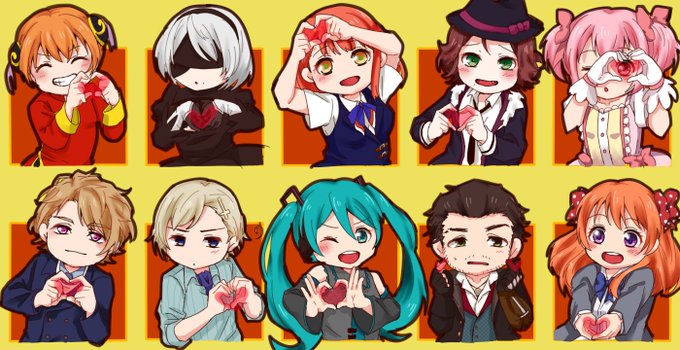 推し集合絵のtwitterイラスト検索結果 古い順