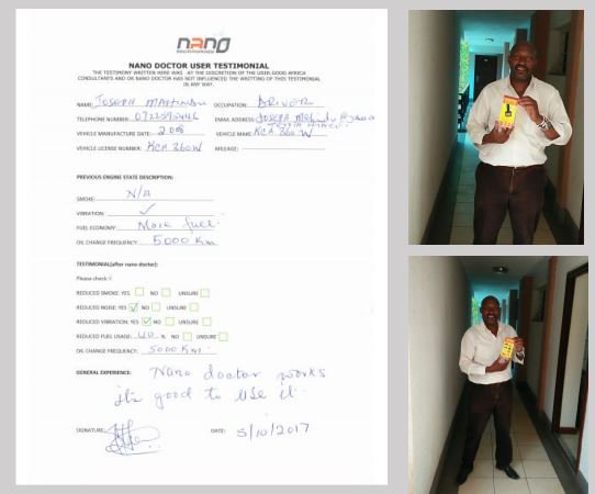 Nano_Additive's tweet image. Amazing results after Nano Doctor use. Mr. Joseph was amazed with his tour van's performance. @KenyanTraffic @KenyaBusLtd @Ma3RouteCounty