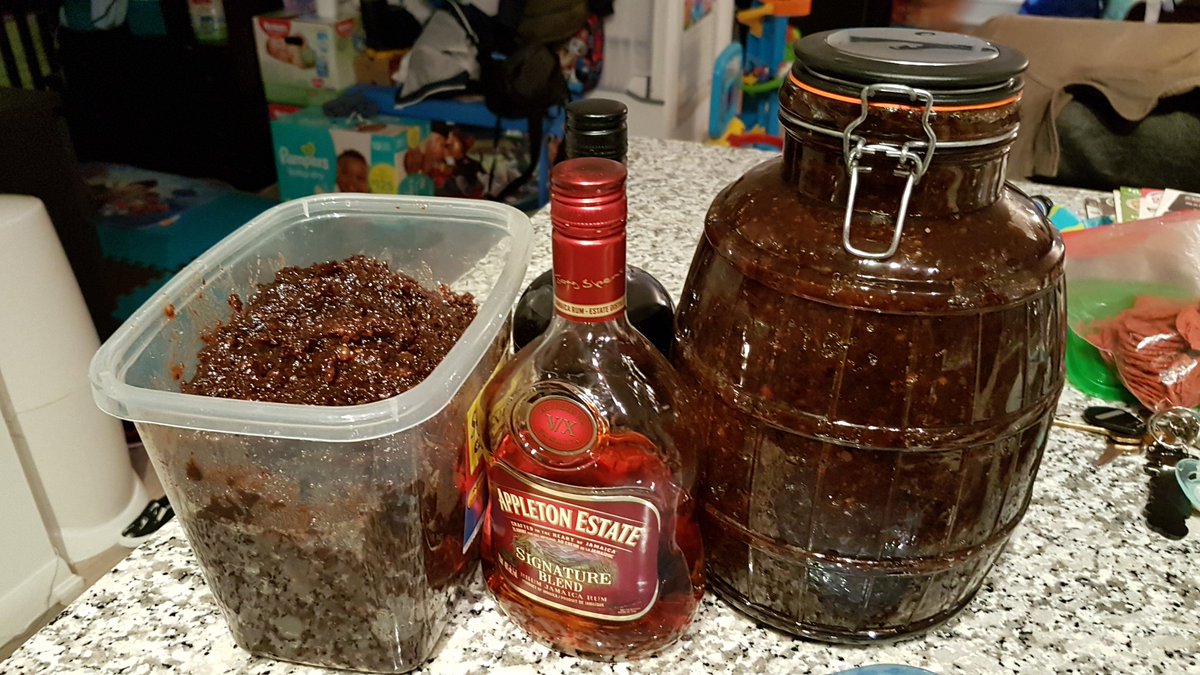 CupDaCake's tweet photo. Its that time of year.  For those who don't know, I'm prepping my fruits for my black cake (Jamaican Run Cake) that I make each year. https://t.co/WRTHY60I8q