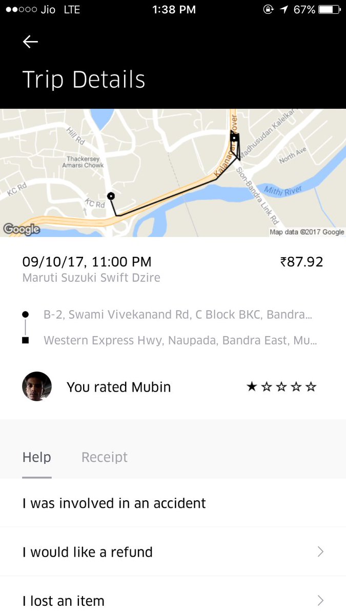 smitkothari_sk's tweet photo. @Uber_Support mobile theft by an Uber driver post ride completion. Driver fled. Mobile recovered. No response from support team! #uber https://t.co/YZJ8tzh5d3