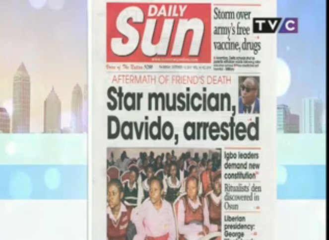 TVCconnect's tweet photo. Next on #NewsPaperFrontPageReview is 'Daily Sun' #YourViewTVC https://t.co/Gvl874iS2L