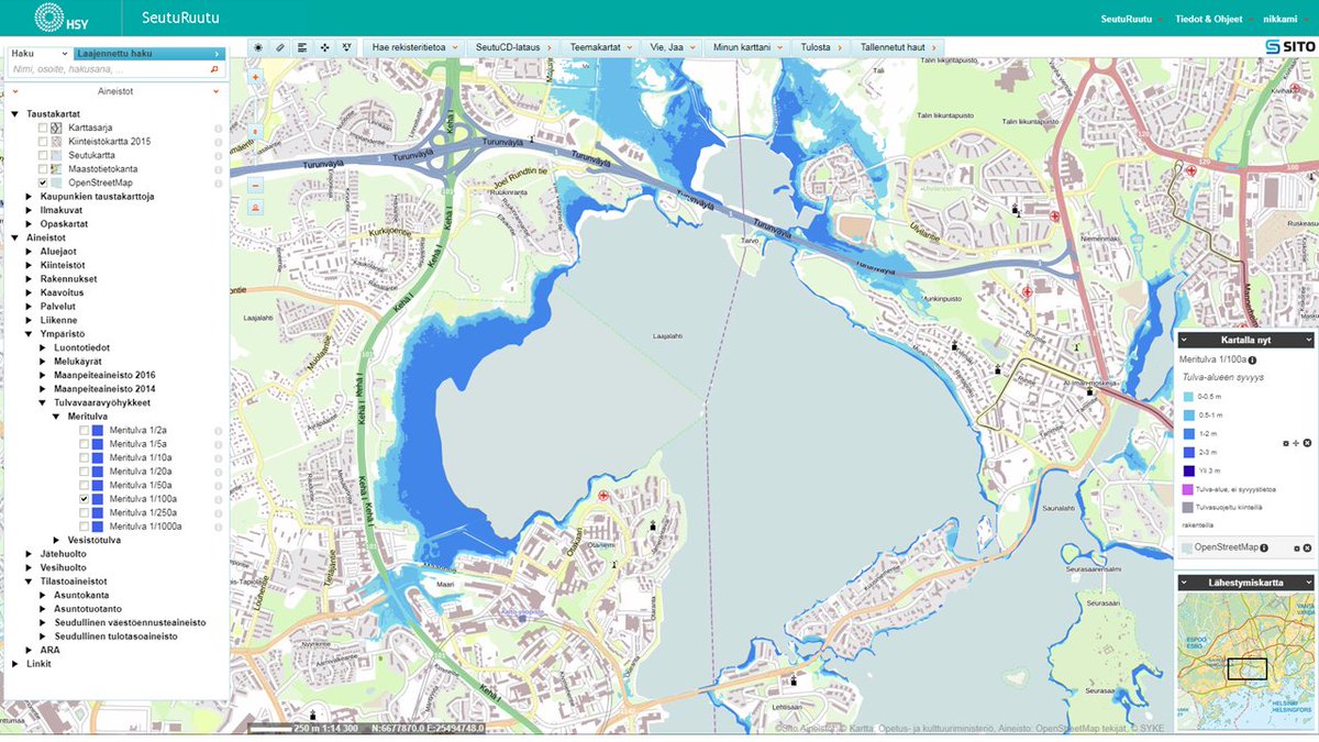 #Paikkatieto'a pk-seudun kuntatyöntekijöille SeutuRuudusta! Rekisteri- ja karttadatan lisäksi mm. tulva-aineistoja! bit.ly/2yhDk7c