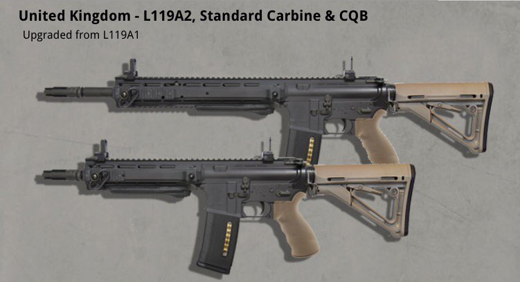 Colt Canada MRR, L119 or LMT CQB16 would be more likely for UK? 