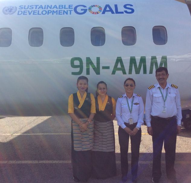FlyYeti's tweet photo. Our flight to Everest Express was commanded by Captain R.K Siddhi & First Officer Banda Sherpa. #yetiairlines #weflywithyou #everestexpress https://t.co/VIwtBzsrYA
