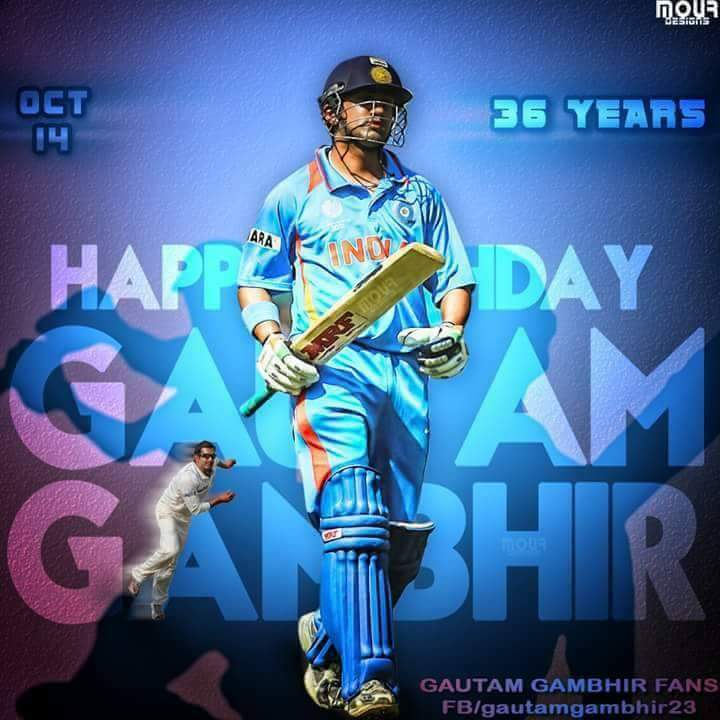 Happy birthday Gautam Gambhir
Many many returns of the day 