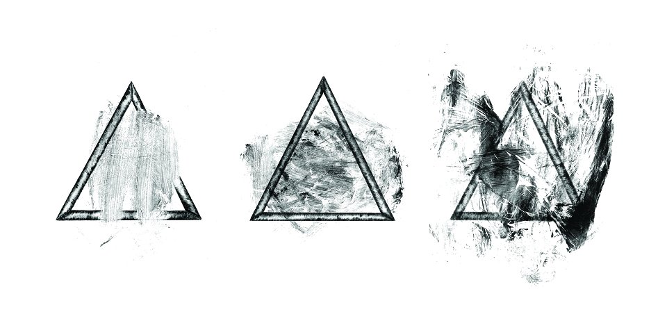 TRIANGLE OF EMOTIONS (3paintings) #justuploaded - bit.ly/2i57G6V