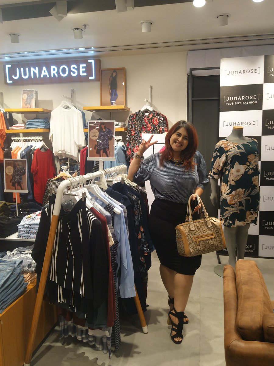 <a href="/Aashna18B/">Aashna Bhagwani</a> says, “Styles like A line dresses compliment the curves. “ #Junarose #PlusSizeFashion#JUNAROSEXAashna