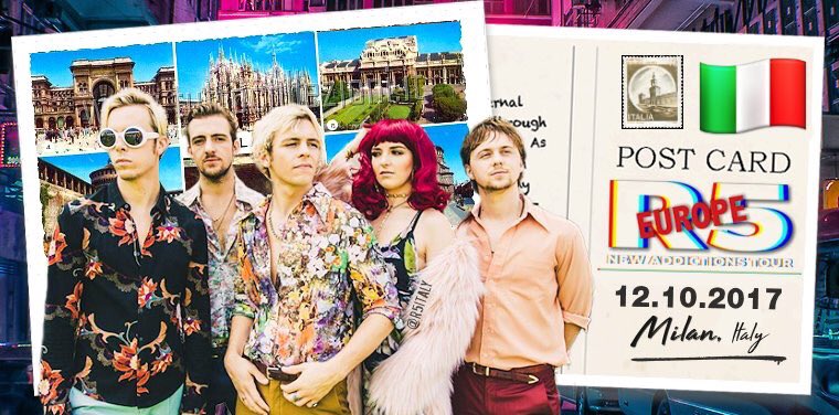 R5italy's tweet photo. #NewAddictionsTour
TODAY: Trezzo sull'Adda (MI), Italy 🇮🇹
@officialR5 #R5LIVE https://t.co/oSVM0KLakx