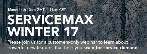 timsvmx's tweet photo. Join us for our Winter ‘17 release webinar to find out how #ServiceMax can help you scale for service demand. https://t.co/Ef5KuKYApg https://t.co/I5jcTGflUc