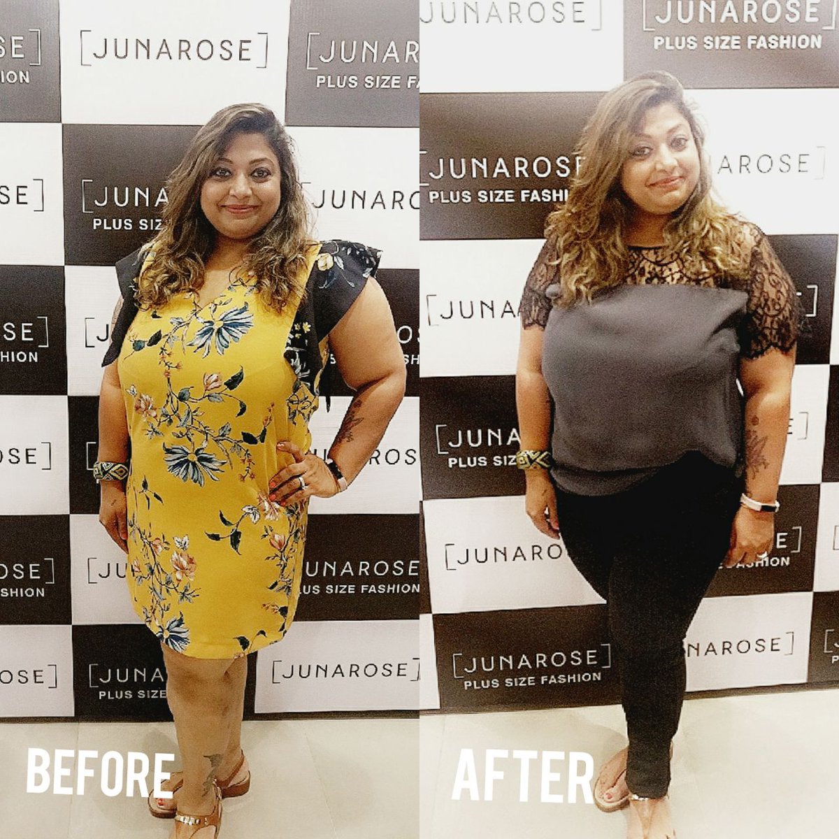 junaroseindia's tweet photo. @Aashna18B chose three ladies for a make over. Check out how flawless they look in the #Junarose collection. #JUNAROSEXAashna https://t.co/WajlshYrko