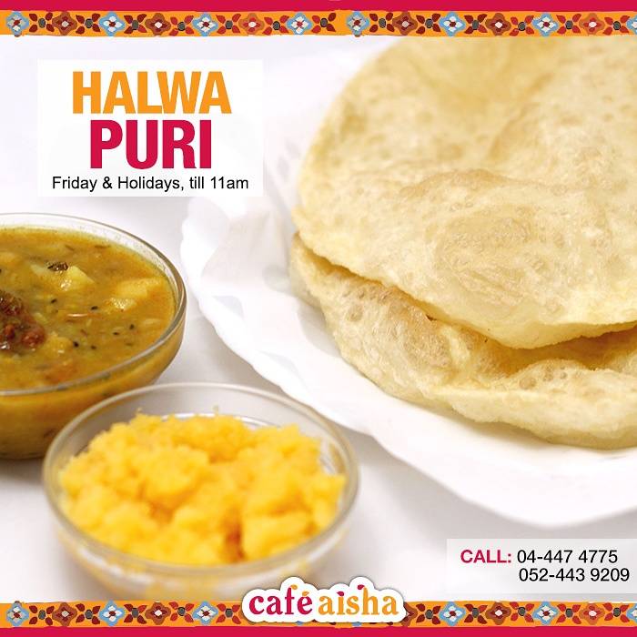 CafeAisha's tweet photo. Weekend is here...Halwa Puri tomorrow morning 9 - 11am. Order early &amp; enjoy your #weekend everyone. #HalwaPuri #dubai https://t.co/YlslSBL3tW