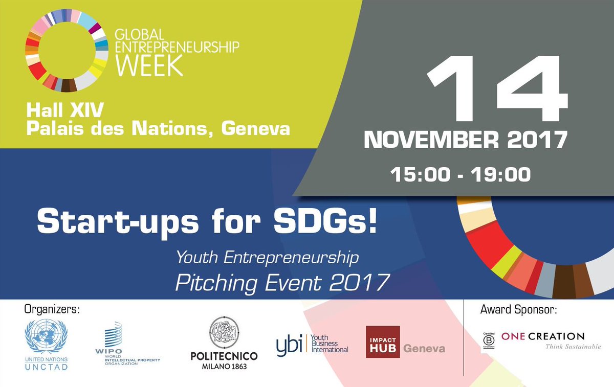 ConincoExplorer's tweet photo. Save the date ! And register here: https://t.co/yKFtL2VqlF
In partnership with @UNCTAD @WIPO @polimi @YouthBizInt @impacthubgeneva 😀 https://t.co/xkapBM27D8