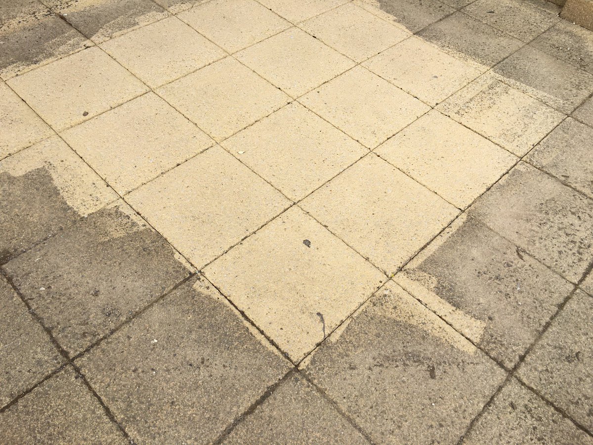 A small test patch done, an immediate difference !  Need some paving cleaned info@pecleaning.co.uk
