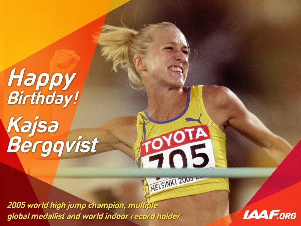 Happy birthday to the great Kajsa Bergqvist! 
More:  