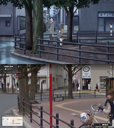 アニメ聖地巡礼 舞台探訪 サクラダリセット 第18話 男が能力を暴走させたために 枝を切られた街路樹が巨大に成長して 根が周囲の道路を破壊しながら広がっていた場所は ドトールコーヒーショップ 三鷹北口店の前でした T Co Fnvsfnmsl0