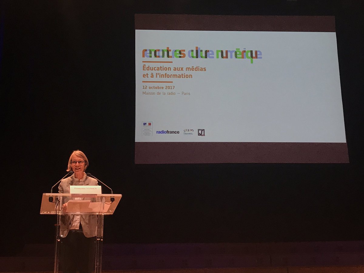 MinistereCC's tweet photo. #RencNum "Le numerique est une chance immense et un réel défi" @FrancoiseNyssen #EMI @Maisondelaradio https://t.co/eqjhl66x1p