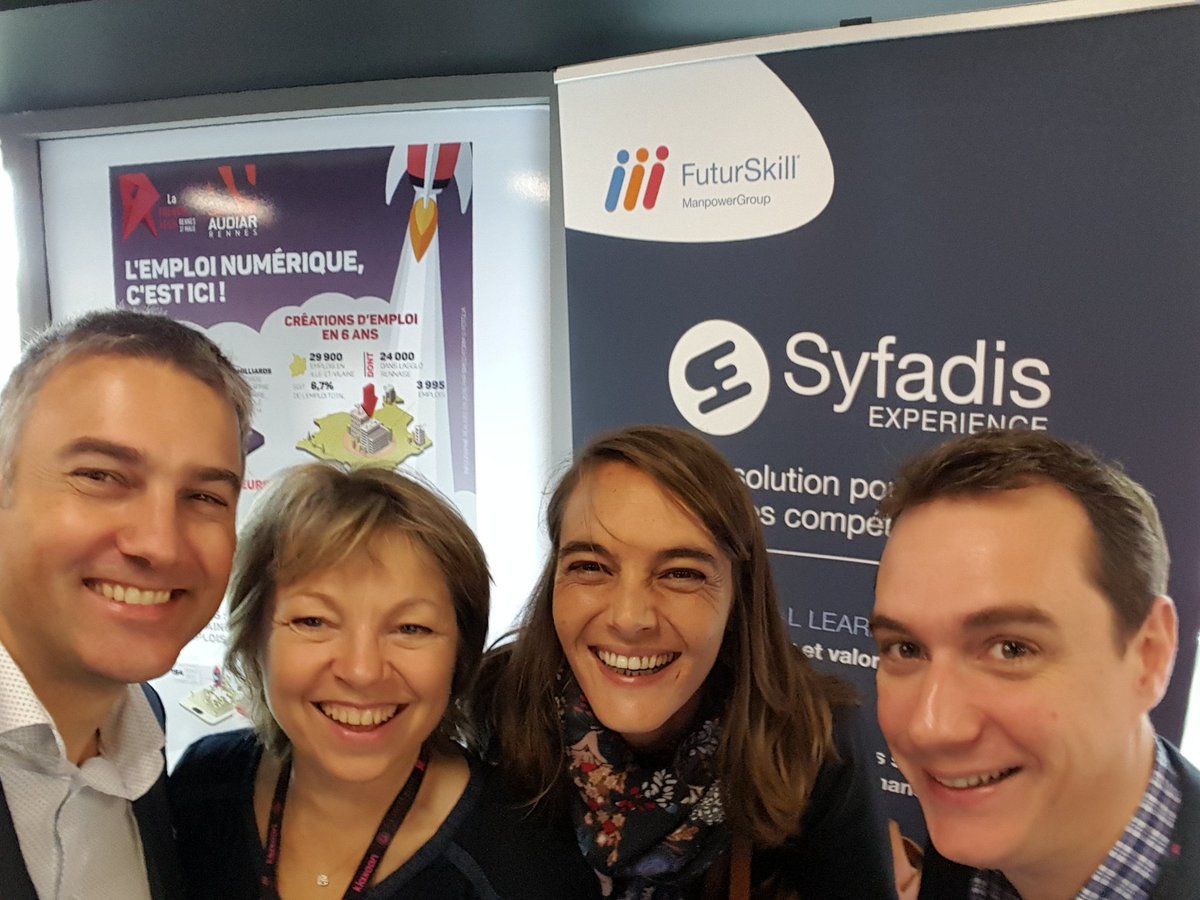 SebQuere's tweet image. Le #LearningShow c&apos;est parti. La team #FuturSkill vient présenter #Syfadis. #LS2017