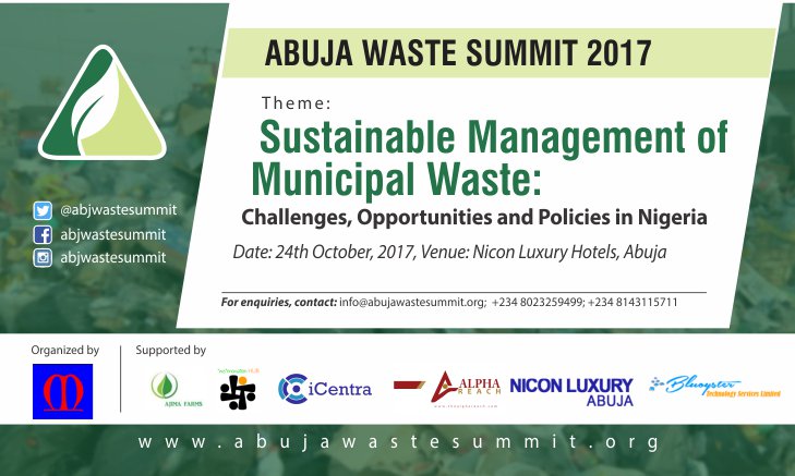 alphareach's tweet photo. @AbjWasteSummit Do join us @AbjWasteSummit to be a part of the much anticipated interactive session #NeverAWaste https://t.co/wOgy2hQ2Im