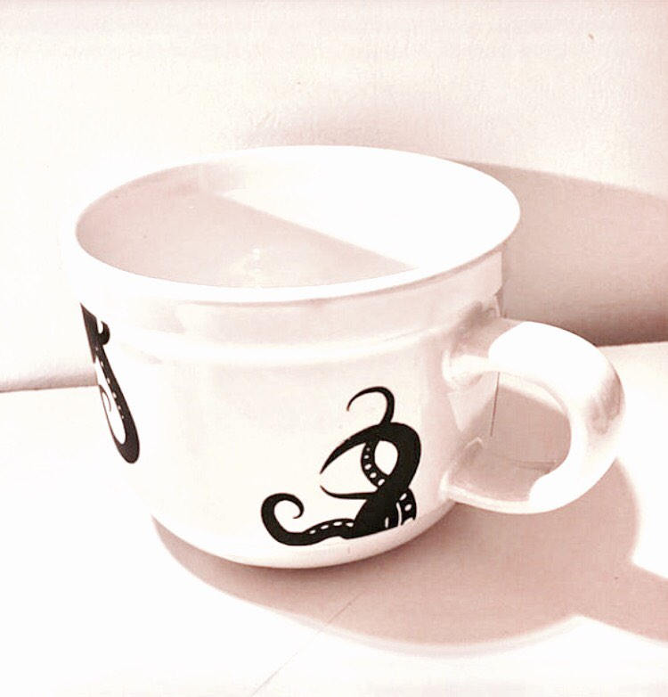 Octopus Soup Mug, Nautical Cup, Oversized Mug, Pirate Bowl, Graduation … tuppu.net/dfe9a210 #Etsy #GiftForGrads