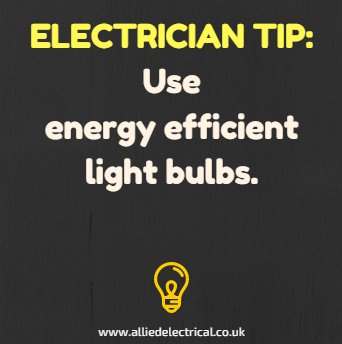 #Electrician tip #6 from Allied Electrical Services
