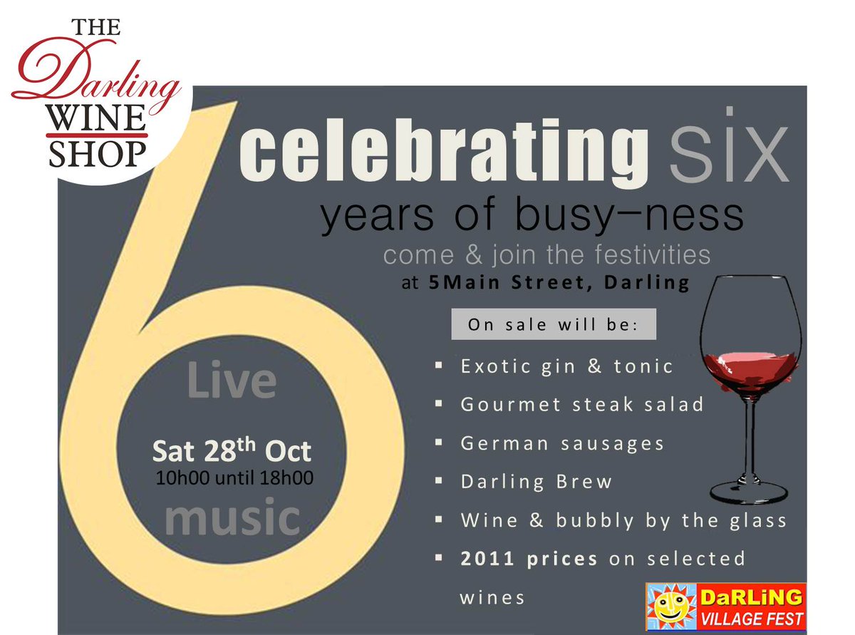 We are celebrating our 6th bday and have a very nice day planned! We'll even have some wines at 2011 prices!! #RealTalk #ThrowbackThursday