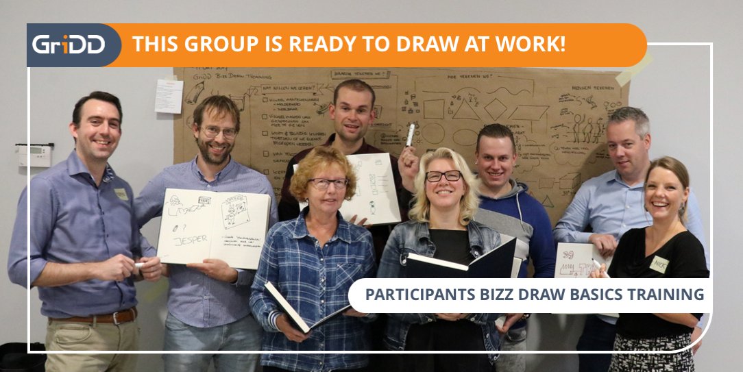 GriDDtweets's tweet photo. Great #bizzdraw #training yesterday. This group of people is ready to draw to make their meetings more effective! https://t.co/zP6aIyzsx2 https://t.co/5kUWHTfwLv
