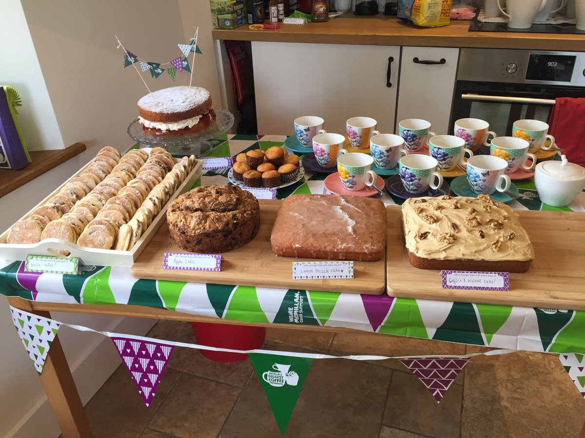 We raised a total of £315 and it’s still going up! #macmillancoffeemorning 💚