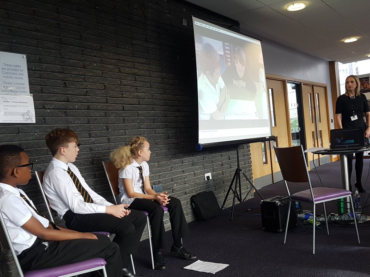 Bruce_Adamson's tweet photo. Great presentation from Thornlie Primary School in Wishaw about their approach to human rights #NLCchildrensrights https://t.co/DfwSaagFDv