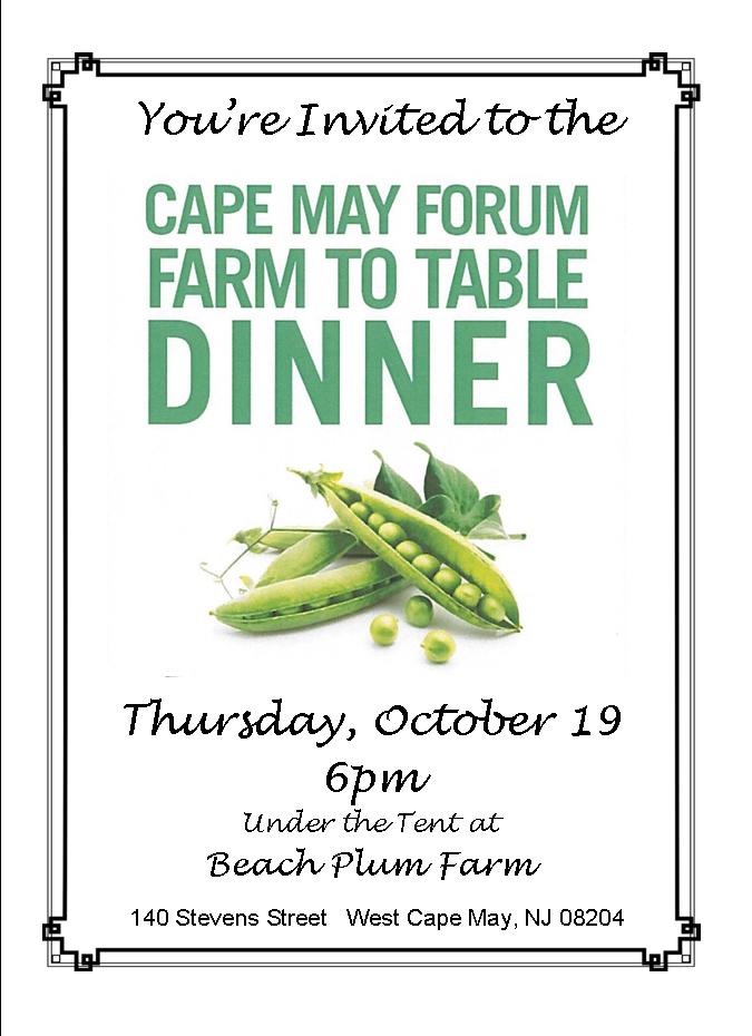 CapeMayForum's tweet photo. Next week....it's Dinner down on the Farm!  Have your tickets yet? https://t.co/vE1THBDkME https://t.co/ePt8R9g0lv