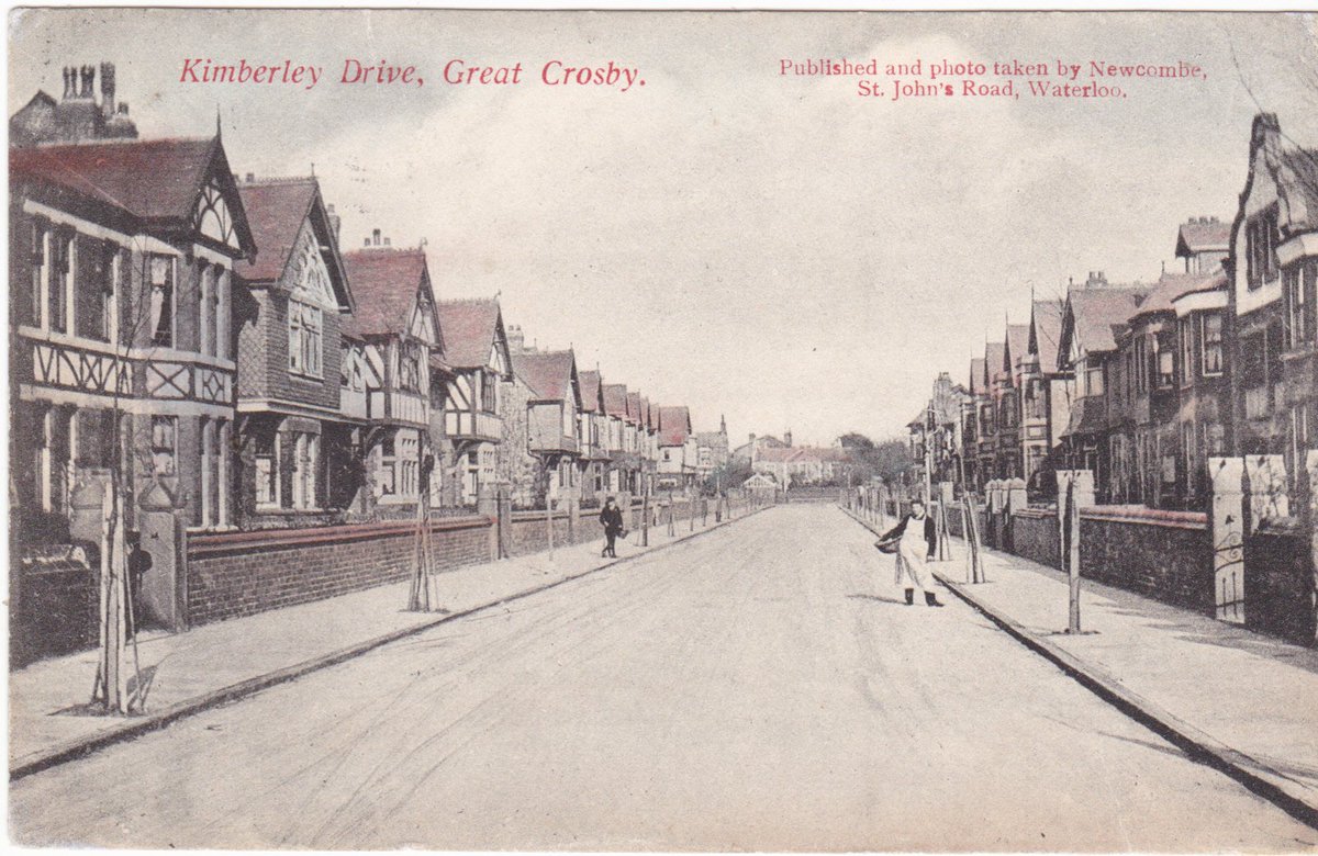 Old Postcards on Twitter "Kimberley Drive, Crosby Liverpool 1905