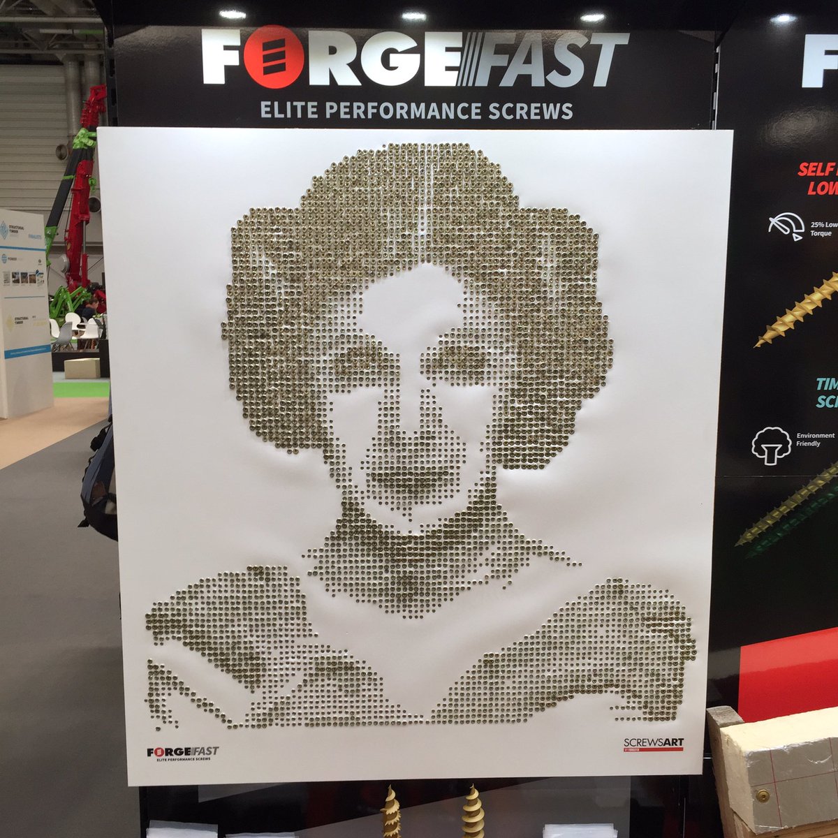 forgefastelite's tweet photo. We need your help! Help us finish are next ScrewsArt on our @TimberExpo stand today #TimberExpo2017 #UKCW2017 https://t.co/MAmrqBS6ih