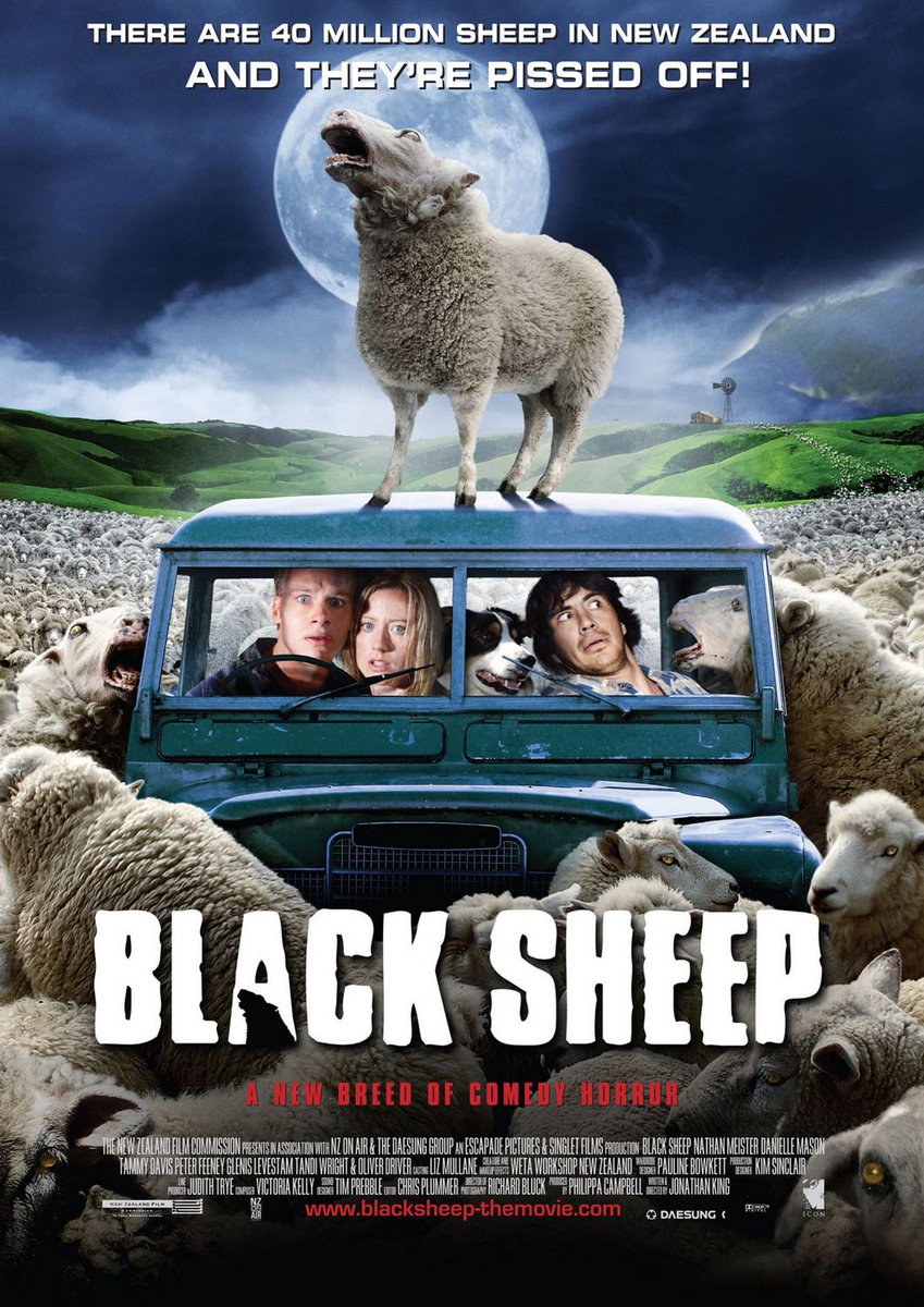 Rewster7's tweet photo. Movie no. 11 in the #HorrorMovieMarathon is another Kiwi flick: #BlackSheep https://t.co/Z2nadjGclL