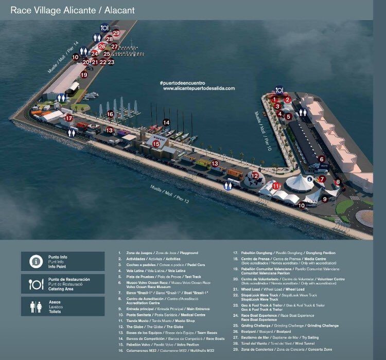 Estamos cada día en nuestra zona de #FoodTrucks de 10h a 1.30h en el race village de la @volvooceanraceE !! 
Ven a vernos!
🍻🍔🍦🍹🍗🌮😊
#Alicante