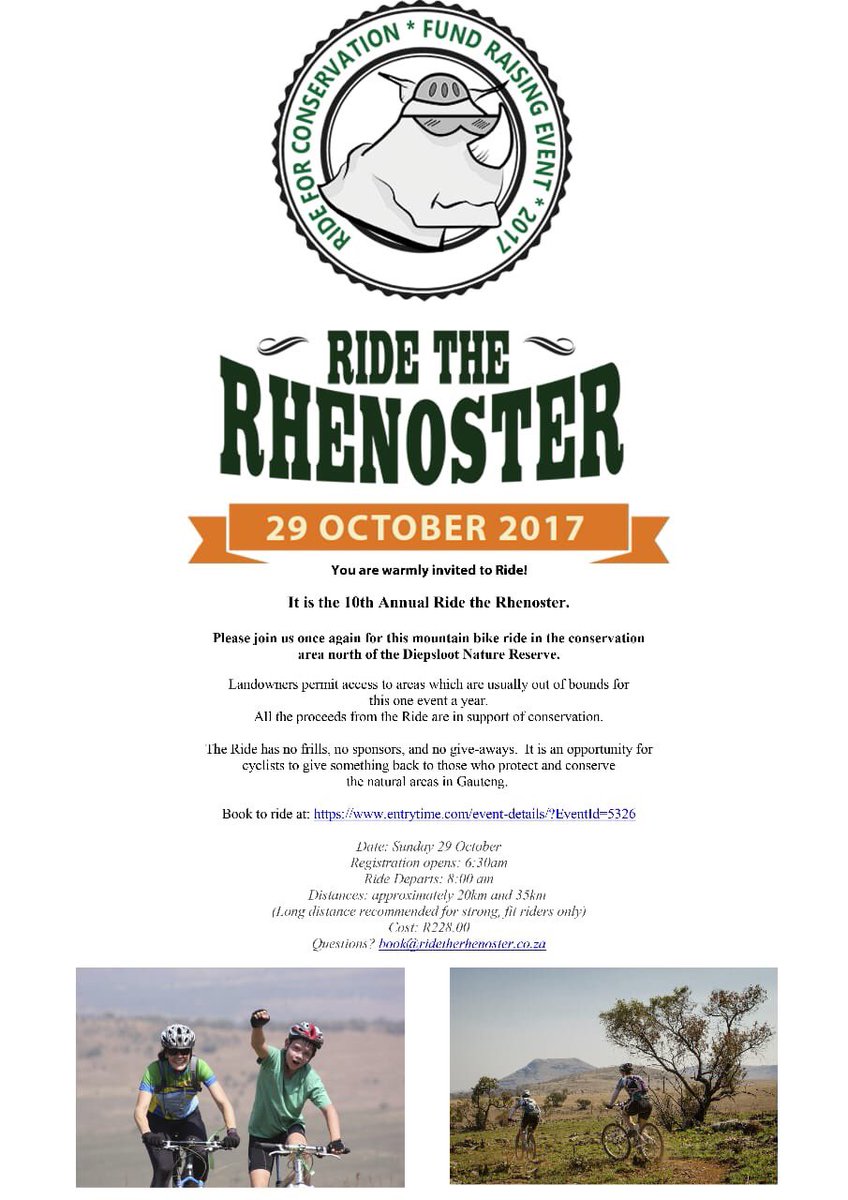 Are you keen to ride in the awesome Rhenosterspruit? Check this out.