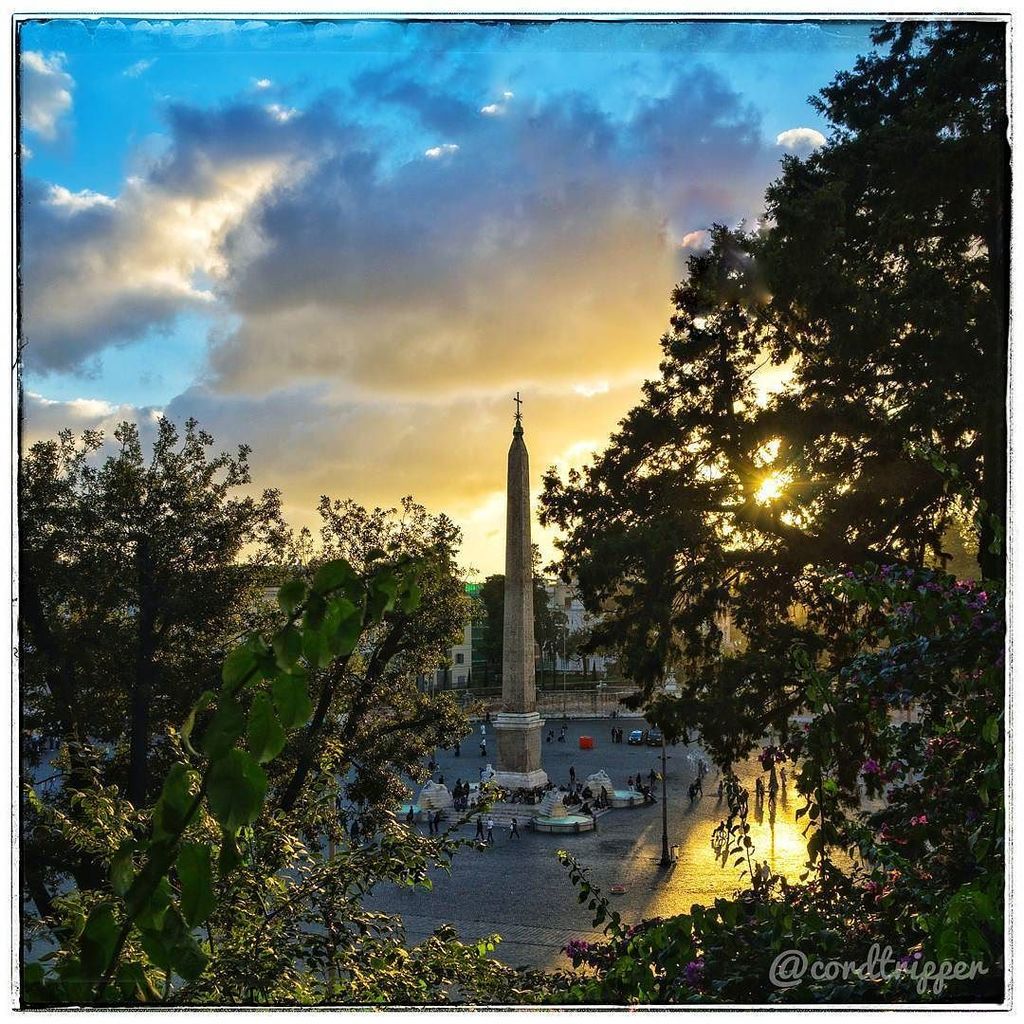 cordtripper's tweet photo. #day323
.
.
#photoperday #cordtripper #rome #italy #piazza #popolo #scenic #landscape #sunset #trees #clouds #vista #europe #travel #obelis… https://t.co/KXfdONmdaM