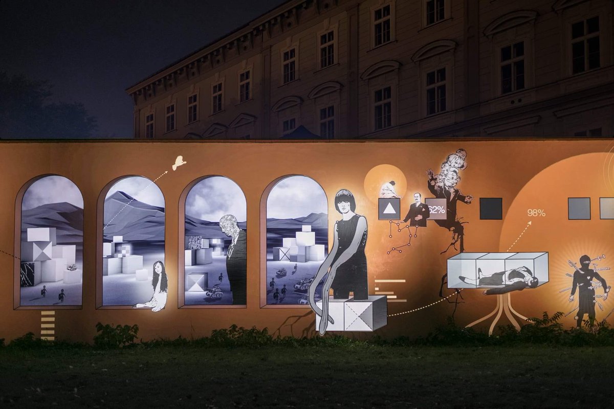 ANTIVJ's tweet photo. @MecaDiscursives outdoor version - Prague, Oct 12-15 @signalfestival https://t.co/FLriwFkZbd