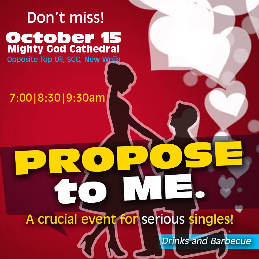 BishopWilliamAM's tweet photo. Sunday Service at the MightyGod Cathedral is dubbed #PROPOSETOME
It's going to be a #FANTASTIC day.
DON'T MISS IT!!!! https://t.co/cGaKFqketr