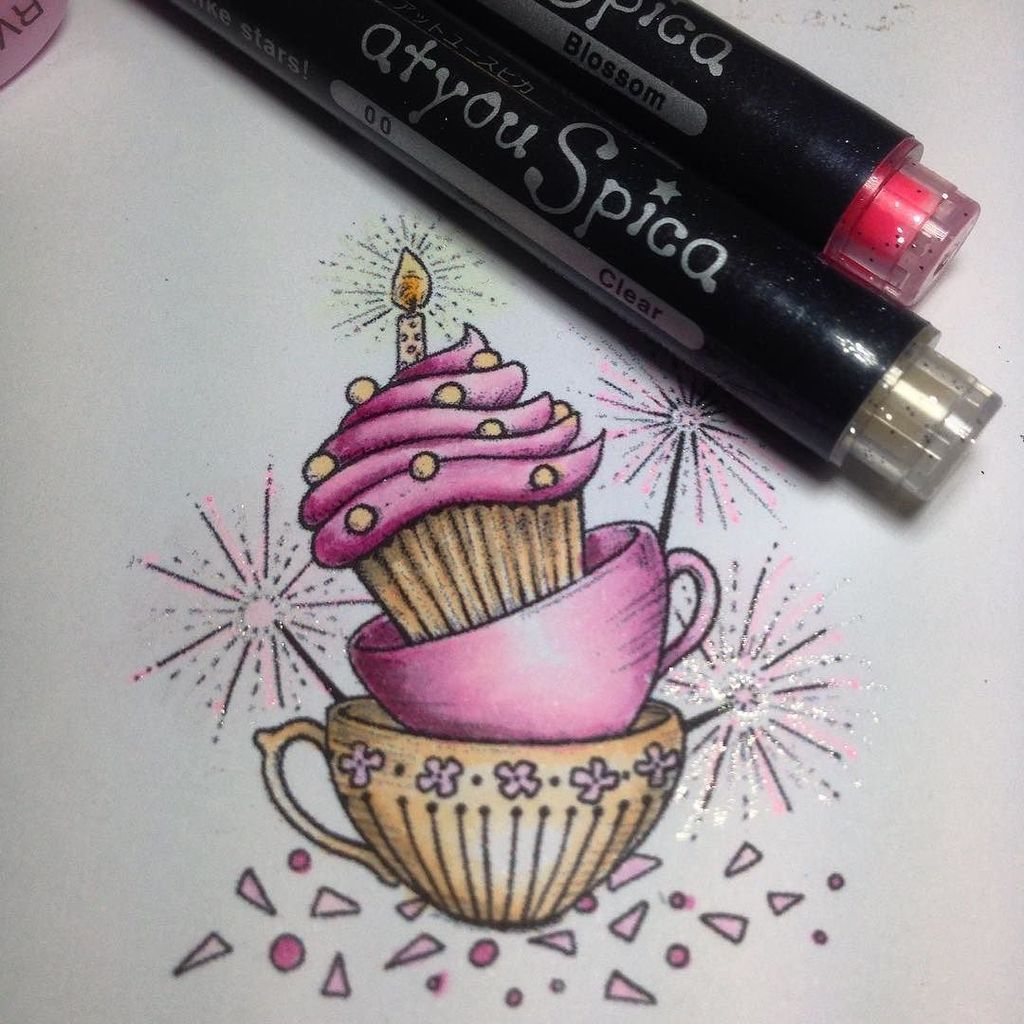 Kajon10's tweet photo. Pink, Cupcakes and Sparkle! What more could you want?? Image from Under Glass by @powerpoppy π#copicspica #copicspβ¦ https://t.co/jon1V2NL0D https://t.co/mhszckrkCw